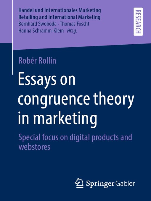 Title details for Essays on congruence theory in marketing by Robér Rollin - Available